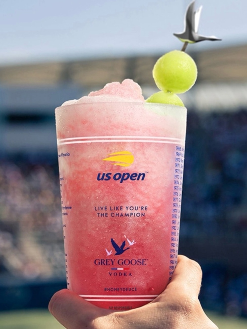 US Open 2026 Grey Goose Promotional Cup